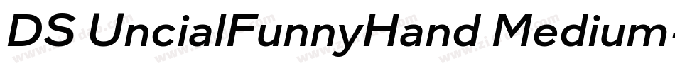 DS UncialFunnyHand Medium字体转换